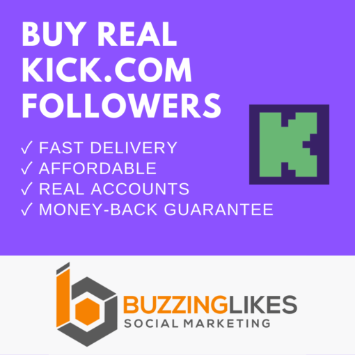 buy kick followers